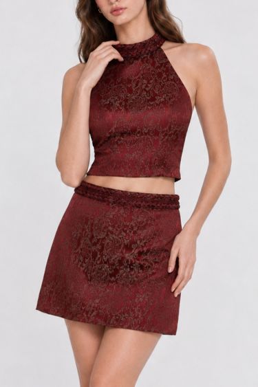 YQE605013-S-BURGUNDY-BROWN