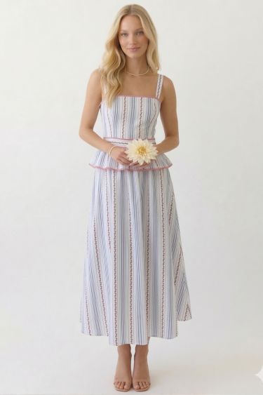 HLD511041-OFF WHITE/NAVY/RED